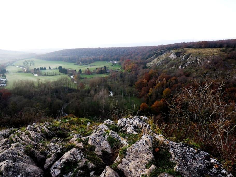La Roche Trouee - Maison Avec Vue A Nismes Buitenkant foto