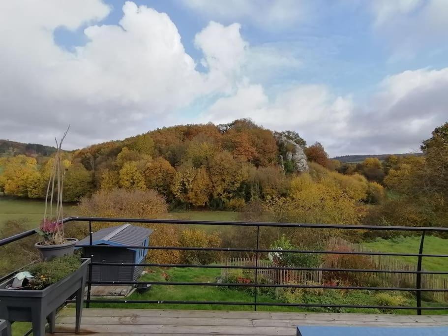 La Roche Trouee - Maison Avec Vue A Nismes Buitenkant foto