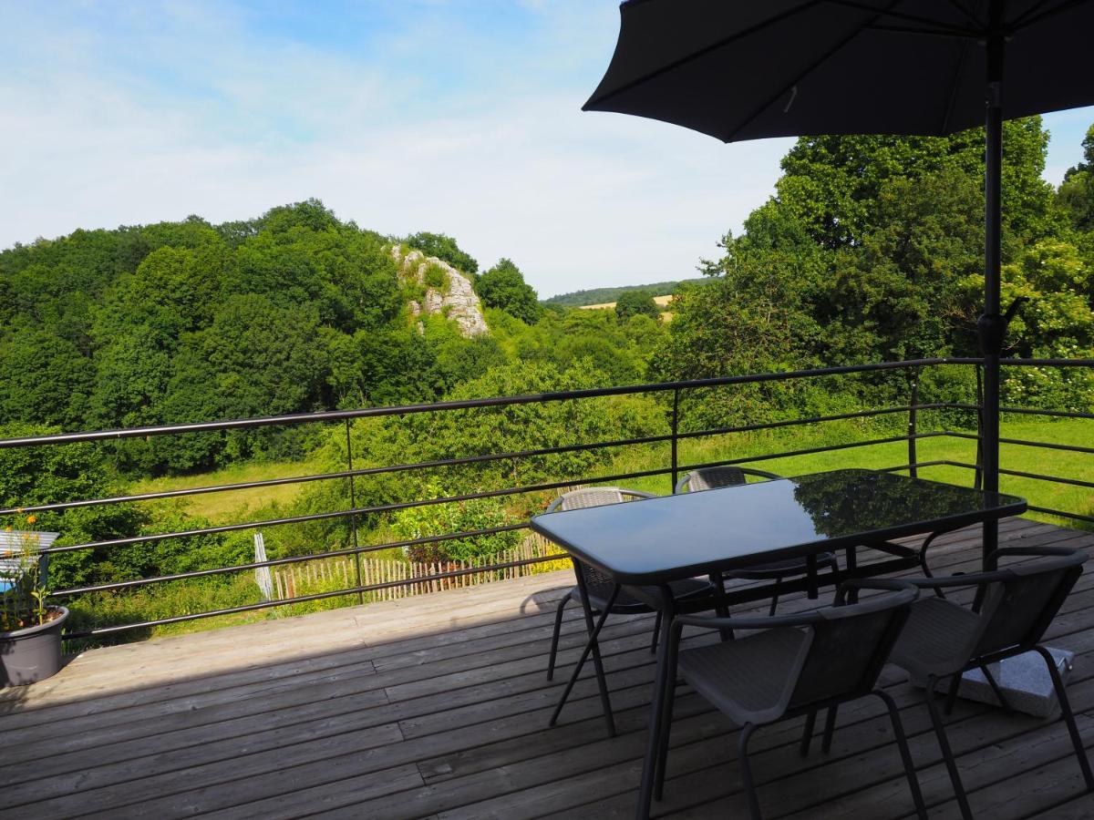 La Roche Trouee - Maison Avec Vue A Nismes Buitenkant foto