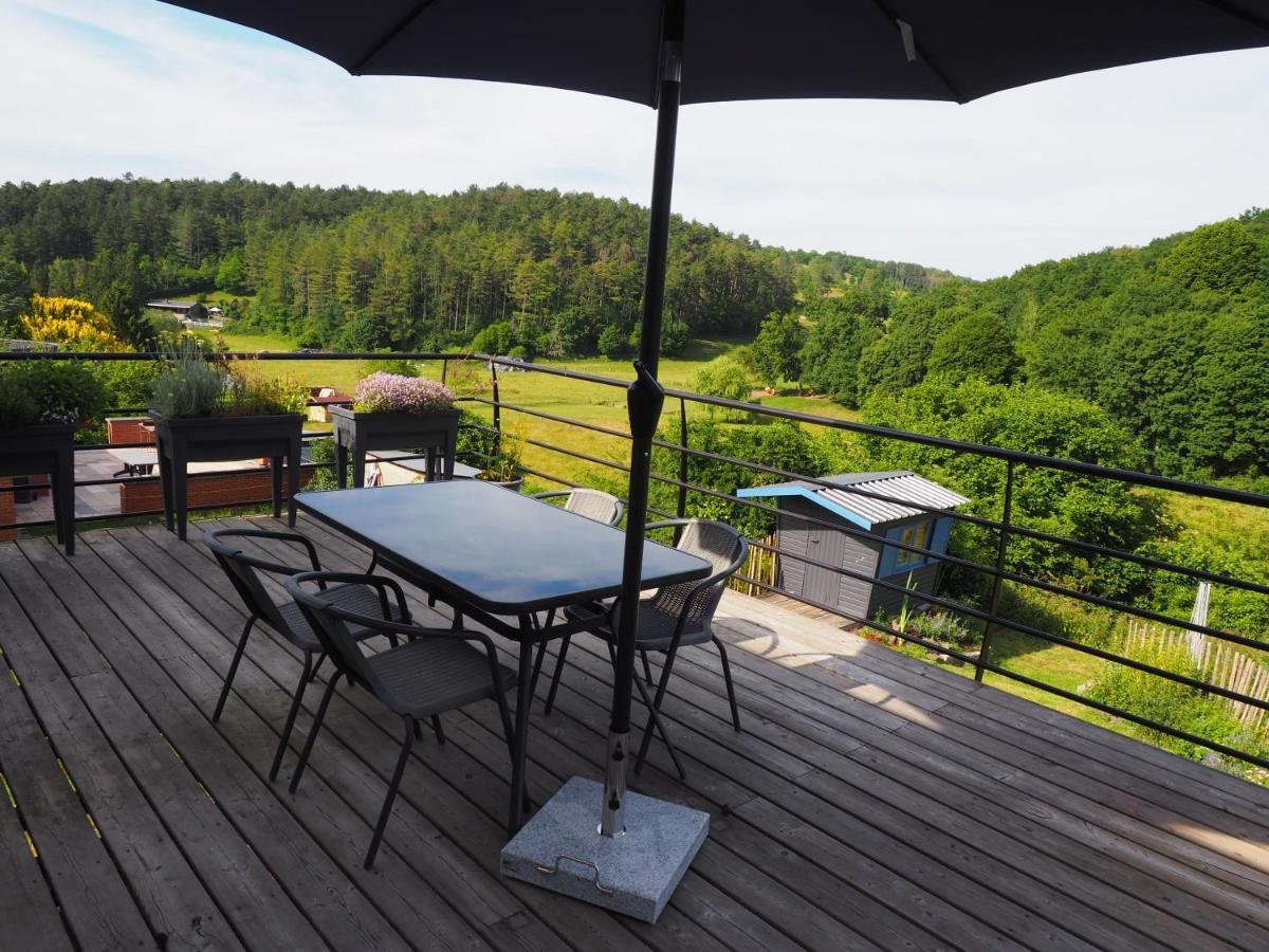 La Roche Trouee - Maison Avec Vue A Nismes Buitenkant foto