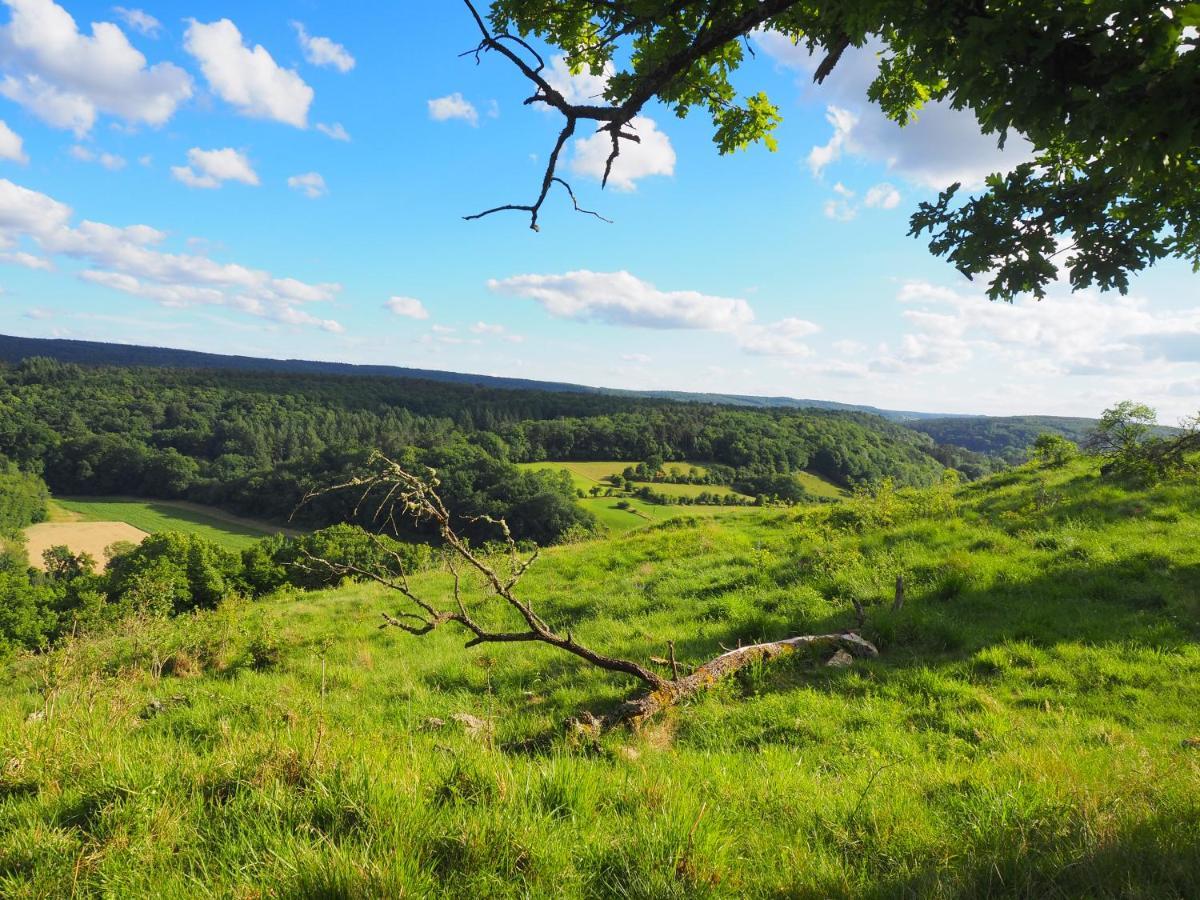 La Roche Trouee - Maison Avec Vue A Nismes Buitenkant foto